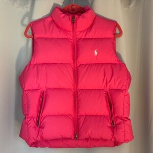 Ralph Lauren Hot Pink Puffer Vest
